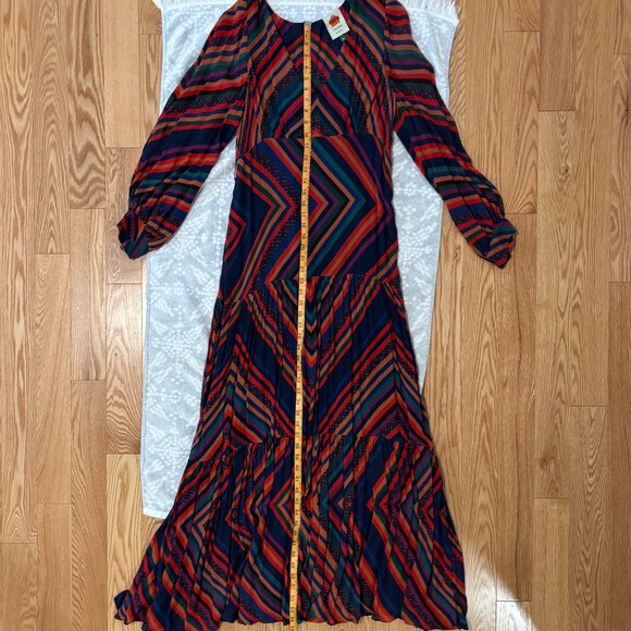 FARM RIO Sunset Stripe Maxi Dress In Multi - Picture 3 of 4